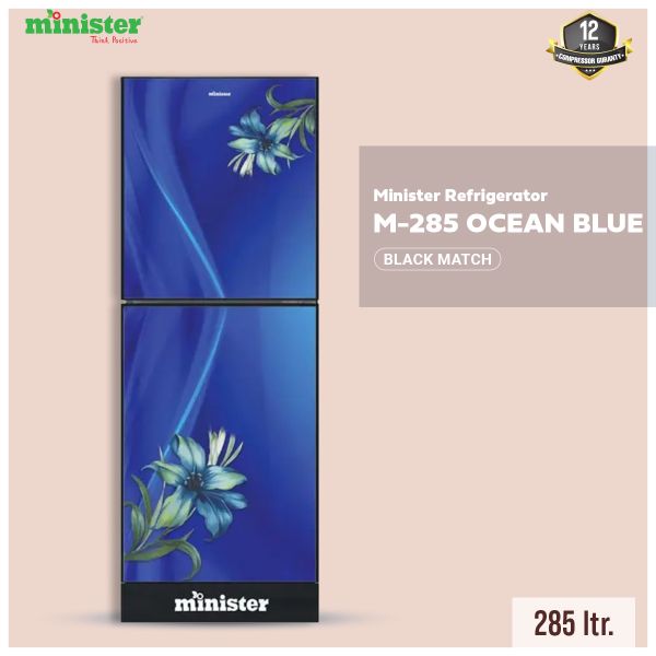 MINISTER M-285S OCEAN BLUE WITH FLOWER BLACK MATCH